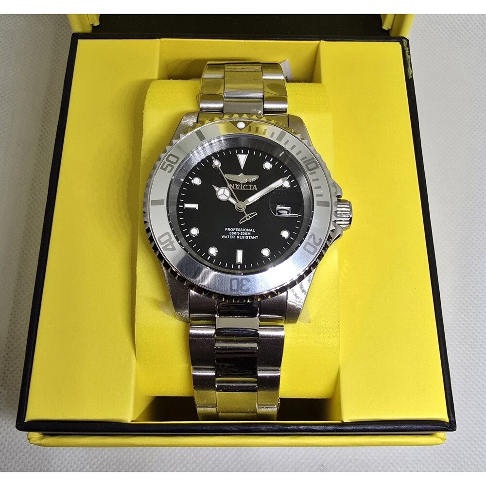 Invicta Pro Diver Coastpath Men's Watch 40mm Black Dial Steel 34022 New In Box - Picture 2 of 6